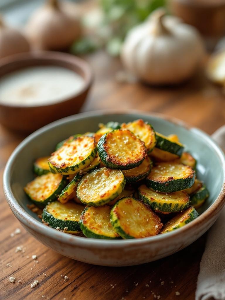 Crispy Parmesan Zucchini Chips